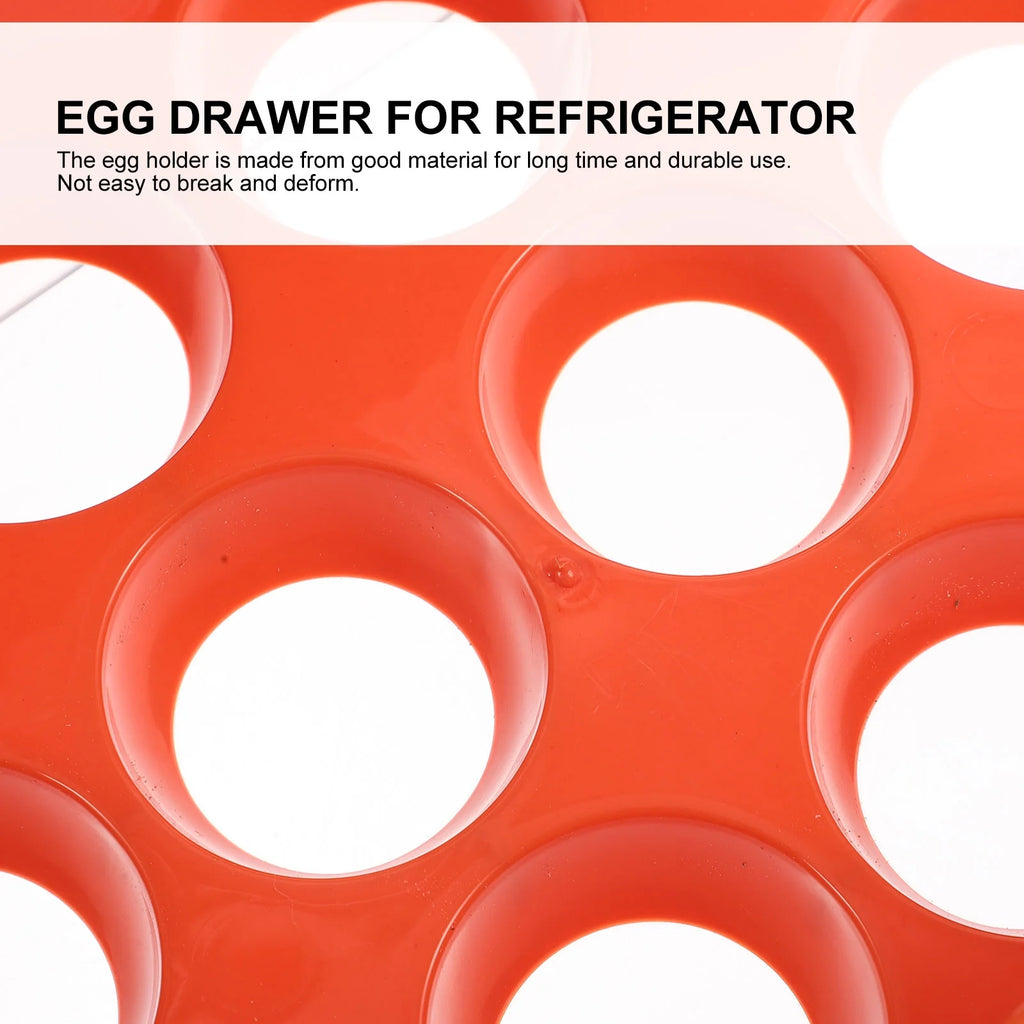 Holder Decor Egg Storage Box Egg Storage Shelf 21.5x22.5x14cm Orange – Practical Home Organization for Streamlined Everyday Routines