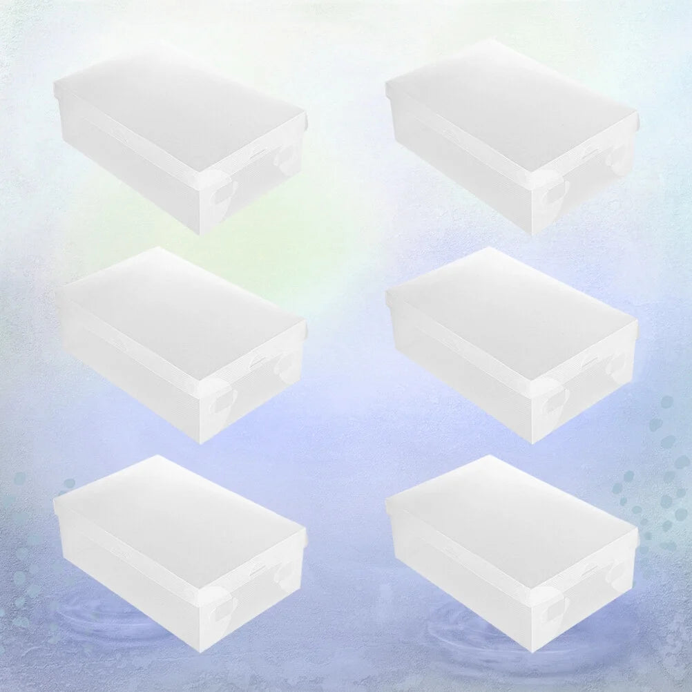 12 PCS Shoes Boxes Transparent Shoes Cases Plastic Storage Box Shoes Container for Home Shop 28x18x10cm – Clear-View Organization for Streamlined Everyday Routines