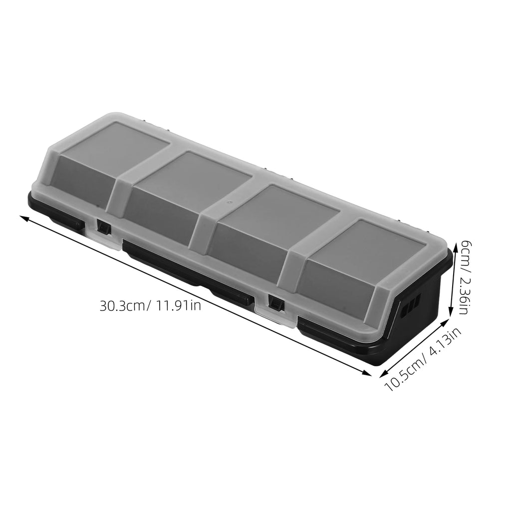 2 Pcs Screw Parts Box Storage Small Organizer Large Organizers and Bins Crate Black – Convenient Multi-Piece Set for Streamlined Everyday Routines