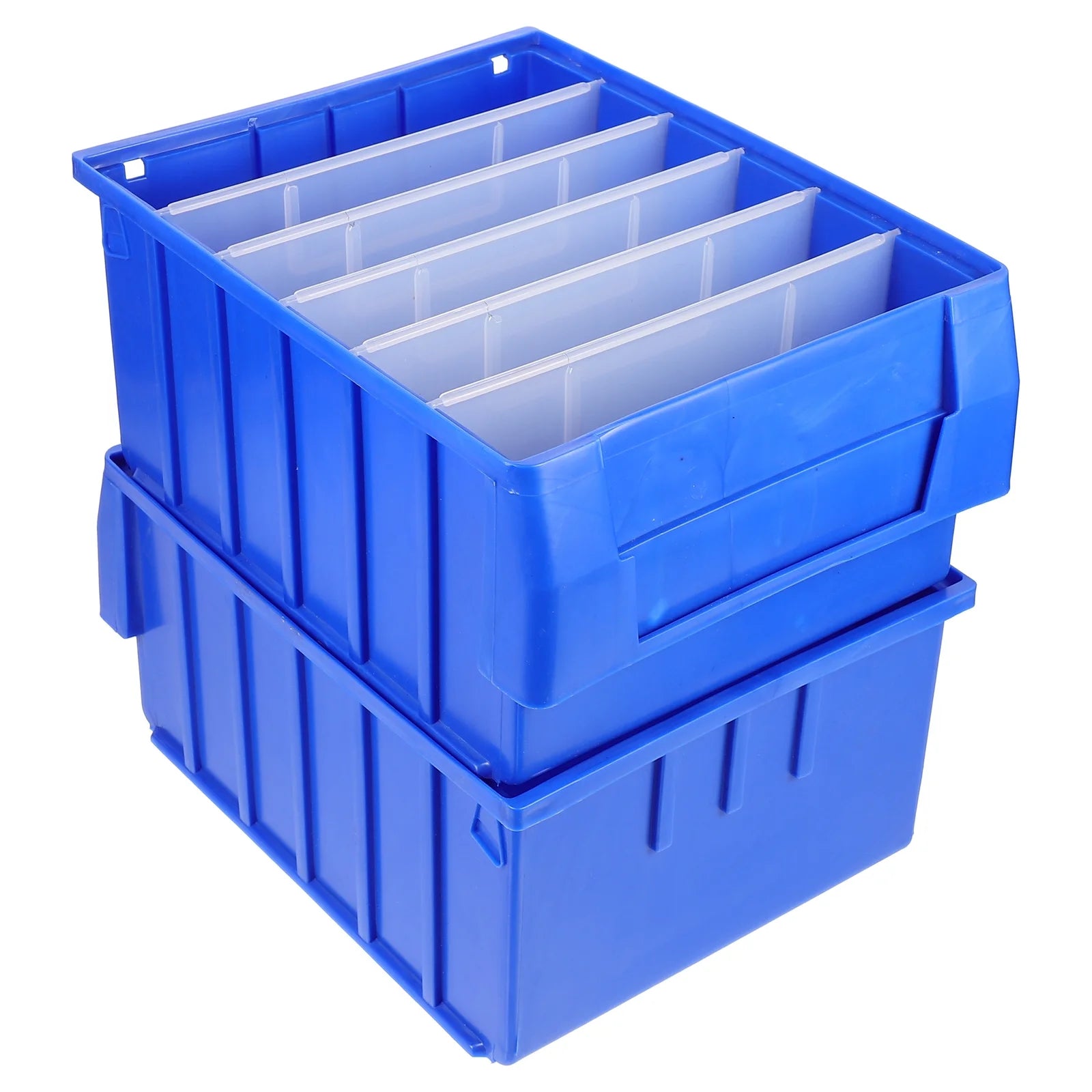 Parts Box Screw Partitions Design Blue Storage Container – Compartmented Organization for Streamlined Everyday Routines