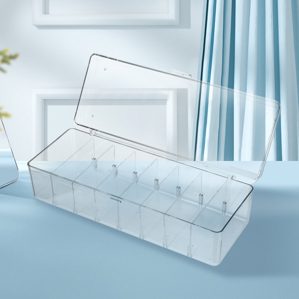 Card Game Business Cards Card Storage Box Travel 26X10X7.5CM Transparent – Clear-View Organization for Streamlined Everyday Routines