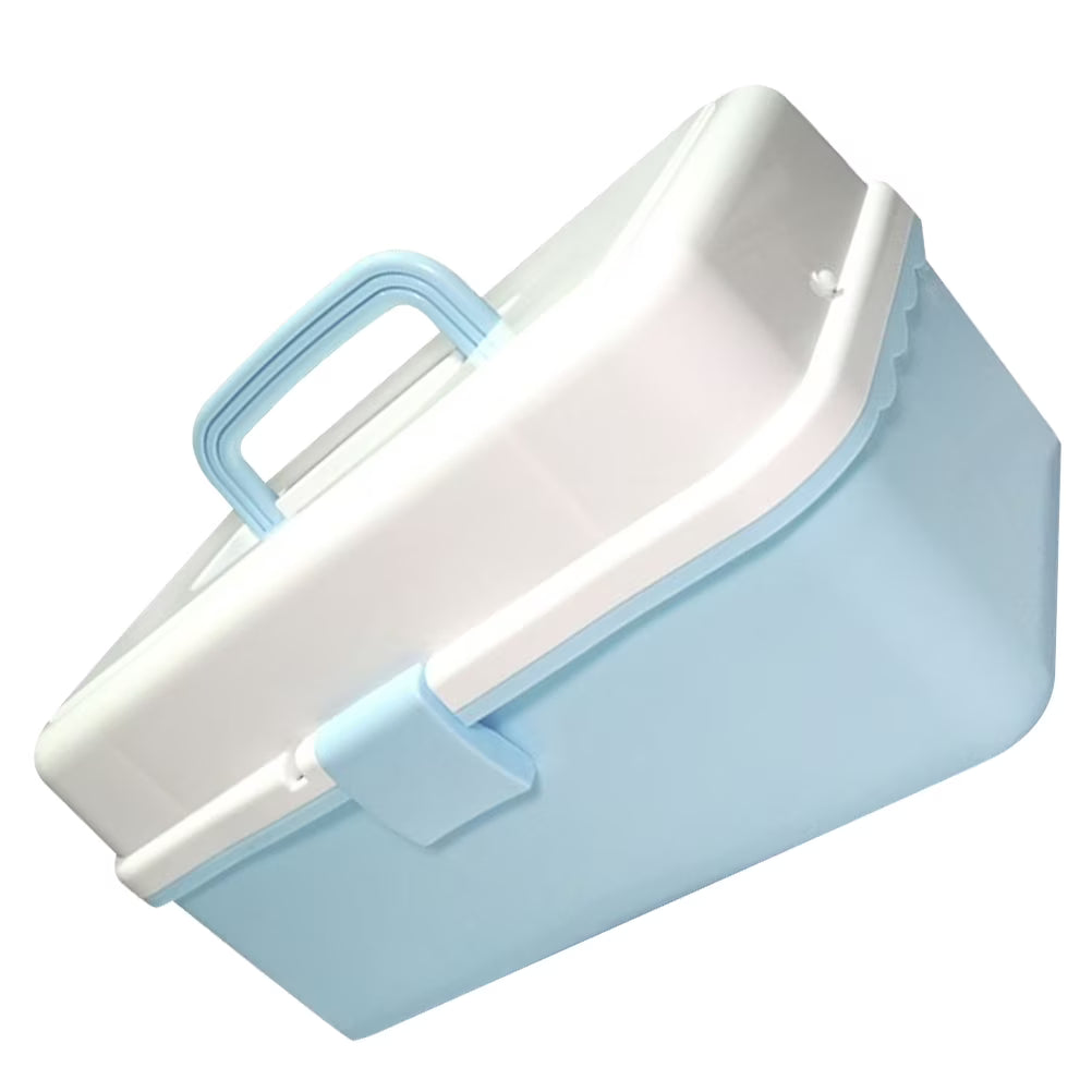 Organizer Boxes Art Tools Storage Container Blue Child – Practical Home Organization for Streamlined Everyday Routines