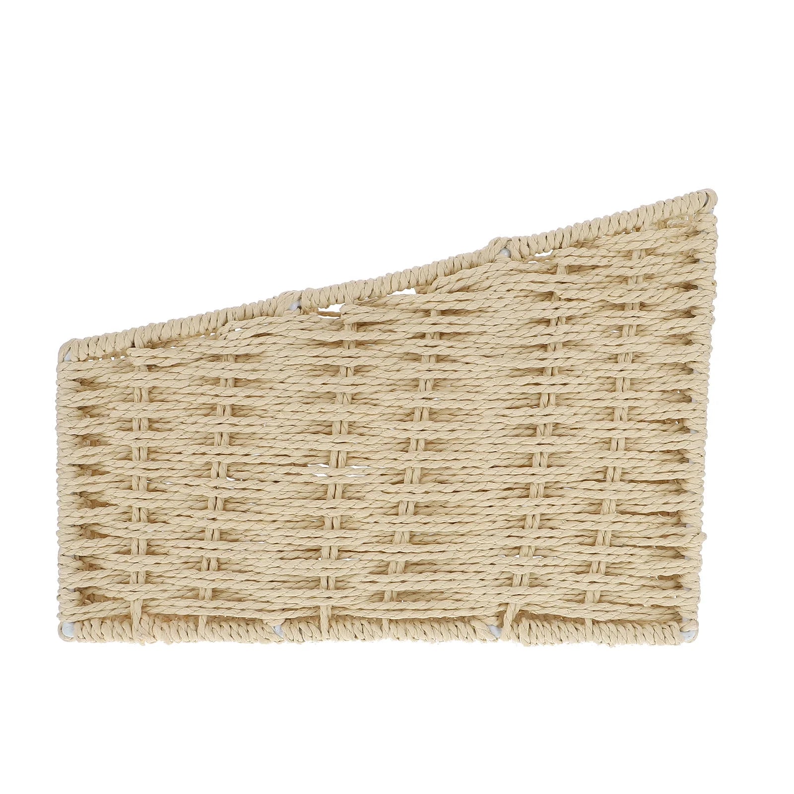 2pcs Woven 3 Compartments Woven Storage Box Bin Makeup Container Cube Organizer Divider for Home Bathroom Bedroom Closet Table Remote Beige – Everyday Household Format for Streamlined Everyday Routines