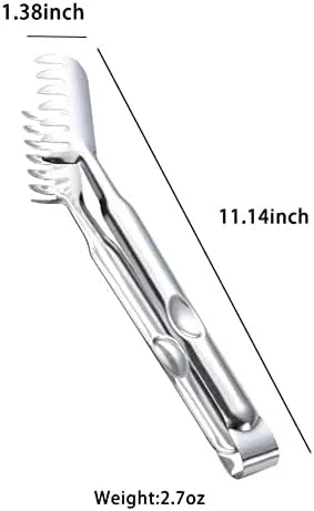 2-Piece Spaghetti Set Stainless Steel Pasta& Tongs Heat Resistant 12 Inch – Durable Stainless Steel Construction for Streamlined Everyday Routines