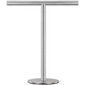Brushed Standing Towel Rack Heavy Duty Base Stainless Steel T-Shaped Hand Towel Stand for Bathroom Kitchen. – Durable Stainless Steel Construction for Streamlined Everyday Routines