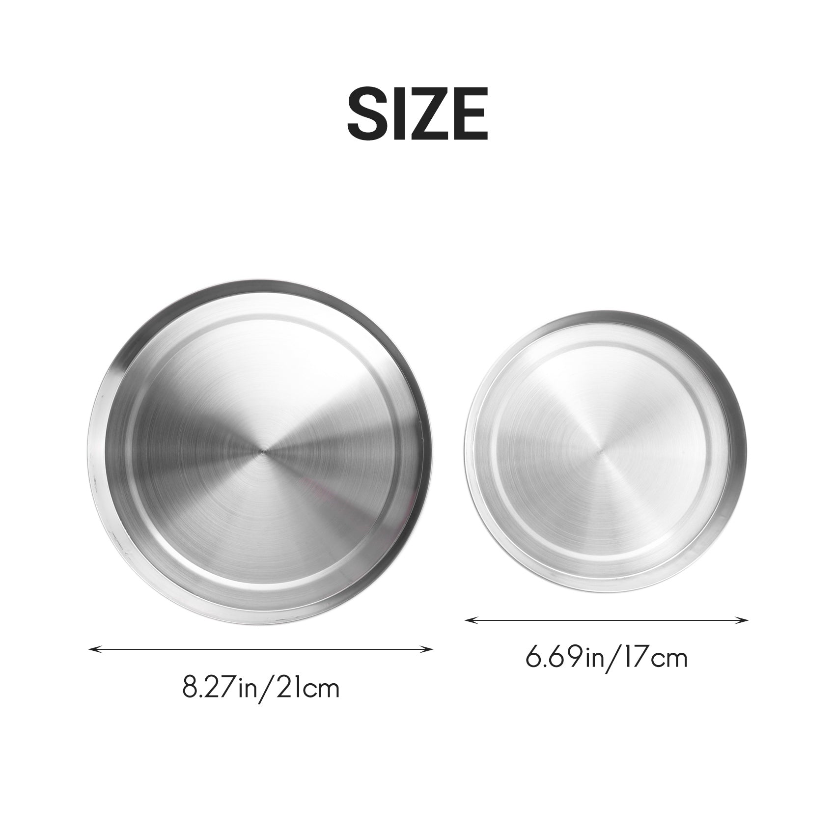 4Pcs Stainless Steel Hob Covers Stove Plate Top Cooker Protector Kit Set Utensils 17/21CM Kitchen Accessories – Durable Stainless Steel Construction for Streamlined Everyday Routines