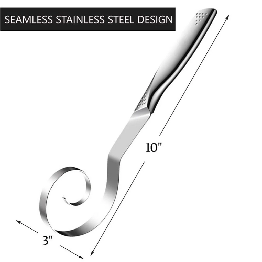 Unbranded Danish Stainless Steel Seamless Dough Whisk for Bread Pastry Cake Baking – Durable Stainless Steel Construction for Streamlined Everyday Routines