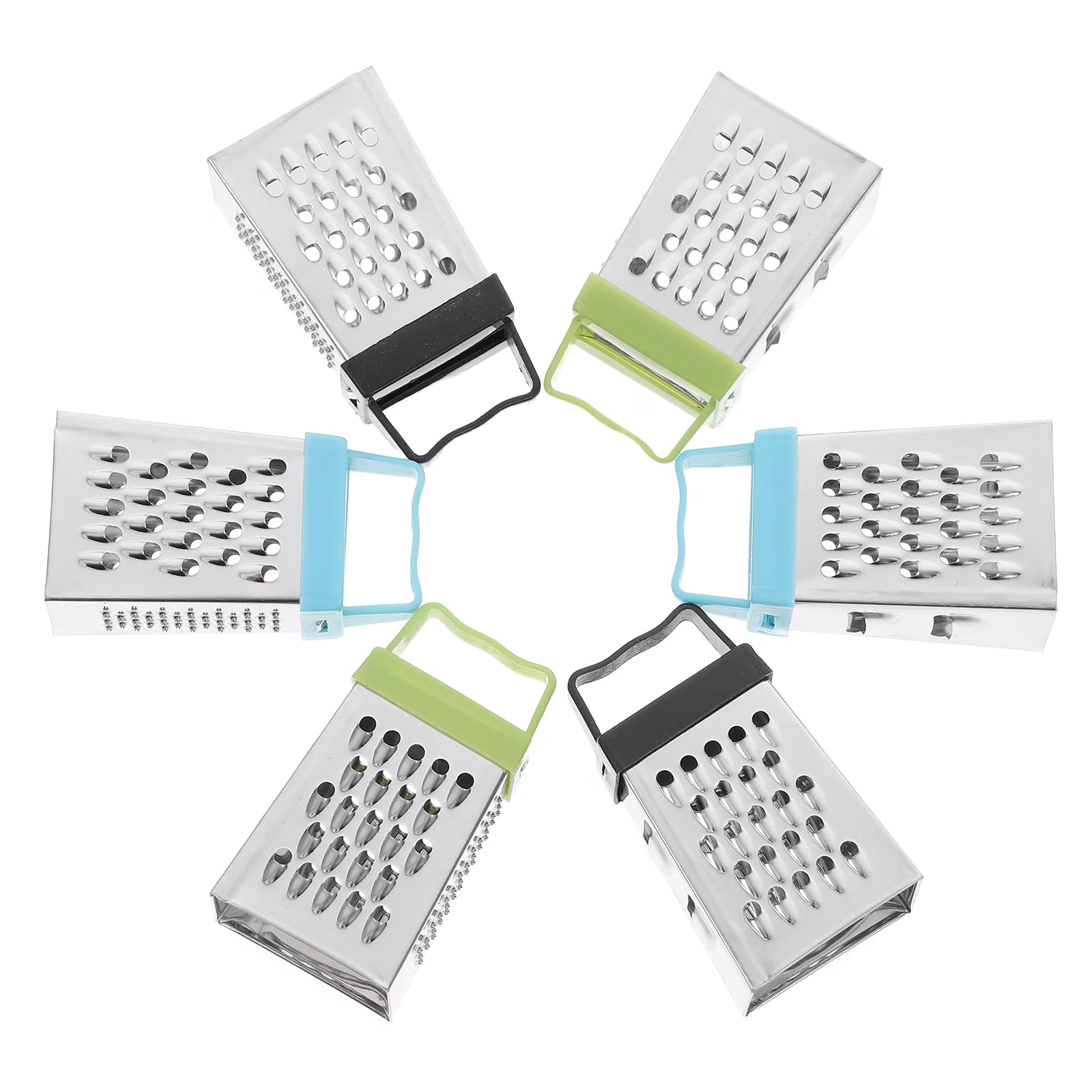 unbranded 6pcs Mini Cheese Grater Stainless Steel Small Box Grater Vegetables Shredder Handheld Kitchen Tool for Slicing Cheese Ginger Potatoes – Durable Stainless Steel Construction for Streamlined Everyday Routines