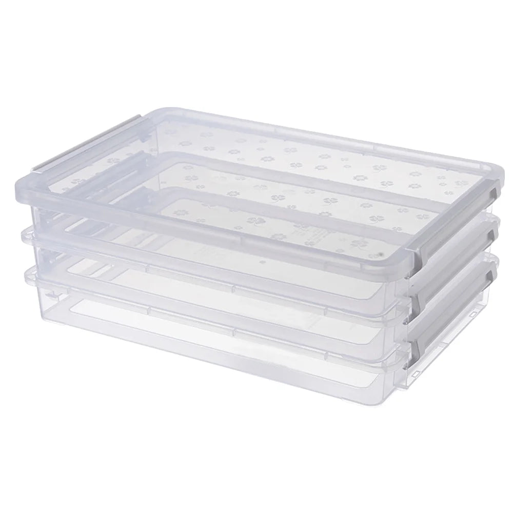 2pcs Multilayers Transparent Storage Box Clear Plastic Document Paper Filling Case – Clear-View Organization for Streamlined Everyday Routines