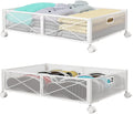 Under Bed Storage Containers with Wheels Under Bed Shoe Storage Organizer Drawer Tool-free Assembly Metal Storage Containers for Bedroom Clothes Shoes Blankets -2PCK – Everyday Household Format for Streamlined Everyday Routines