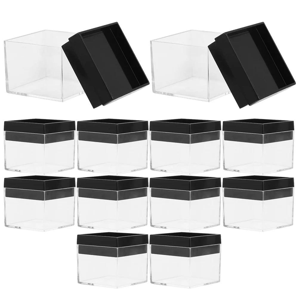 12 Pcs Specimen Boxes Capsules Small Item Storage Box Baby 4.2X4.2X3.3CM – Convenient Multi-Piece Set for Streamlined Everyday Routines