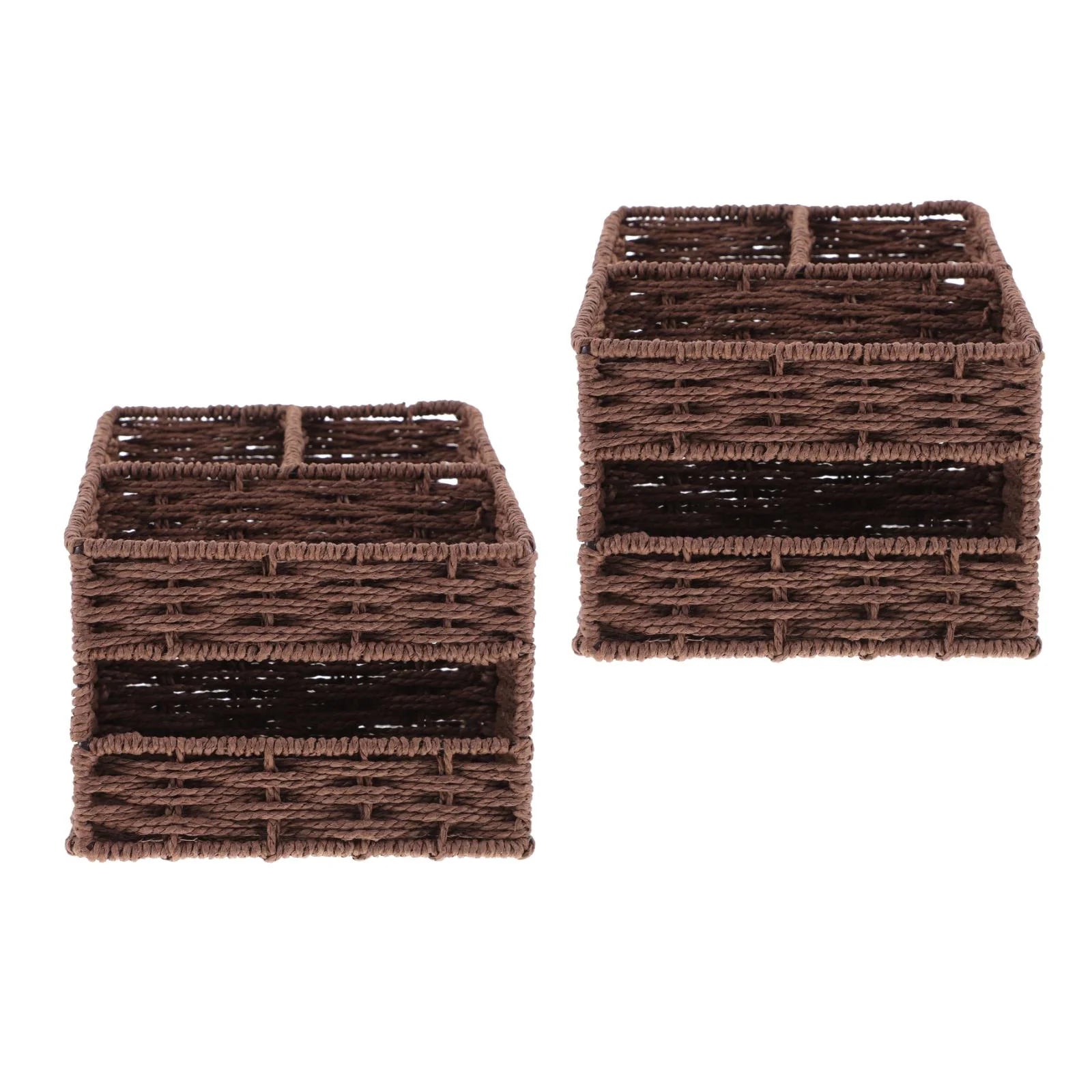 2pcs Desktop Storage Container Home Office Storage Box Sundries Small Items Organizer – Practical Home Organization for Streamlined Everyday Routines