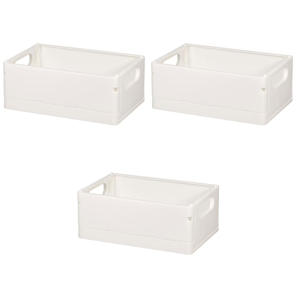 3pcsStorage Basket Collapsible Box Desktop Organizer Multi-purpose Storage Organizer – Foldable Space-Saving Design for Streamlined Everyday Routines