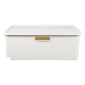 Japanese Storage Box Kitchen Shelves Basket Containers with Lids White – Multiroom Organization Format for Streamlined Everyday Routines