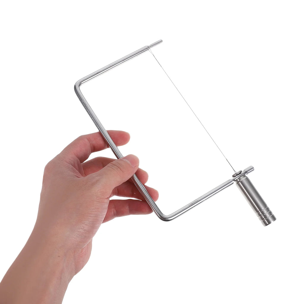 unbranded Stainless Steel Cheese Slicer with Wire Multipurpose Cheese Cutter for Slices Handheld Cheese Slicer for Butters and Cheese Blocks Kitchen Tool – Durable Stainless Steel Construction for Streamlined Everyday Routines