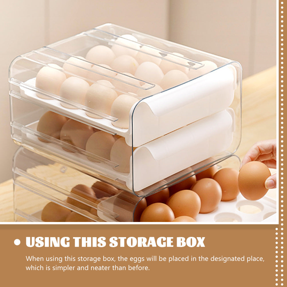 Decals Drawer Egg Carton Organizer Storage Box Baby – Convenient Family Mealtime Use for Streamlined Everyday Routines