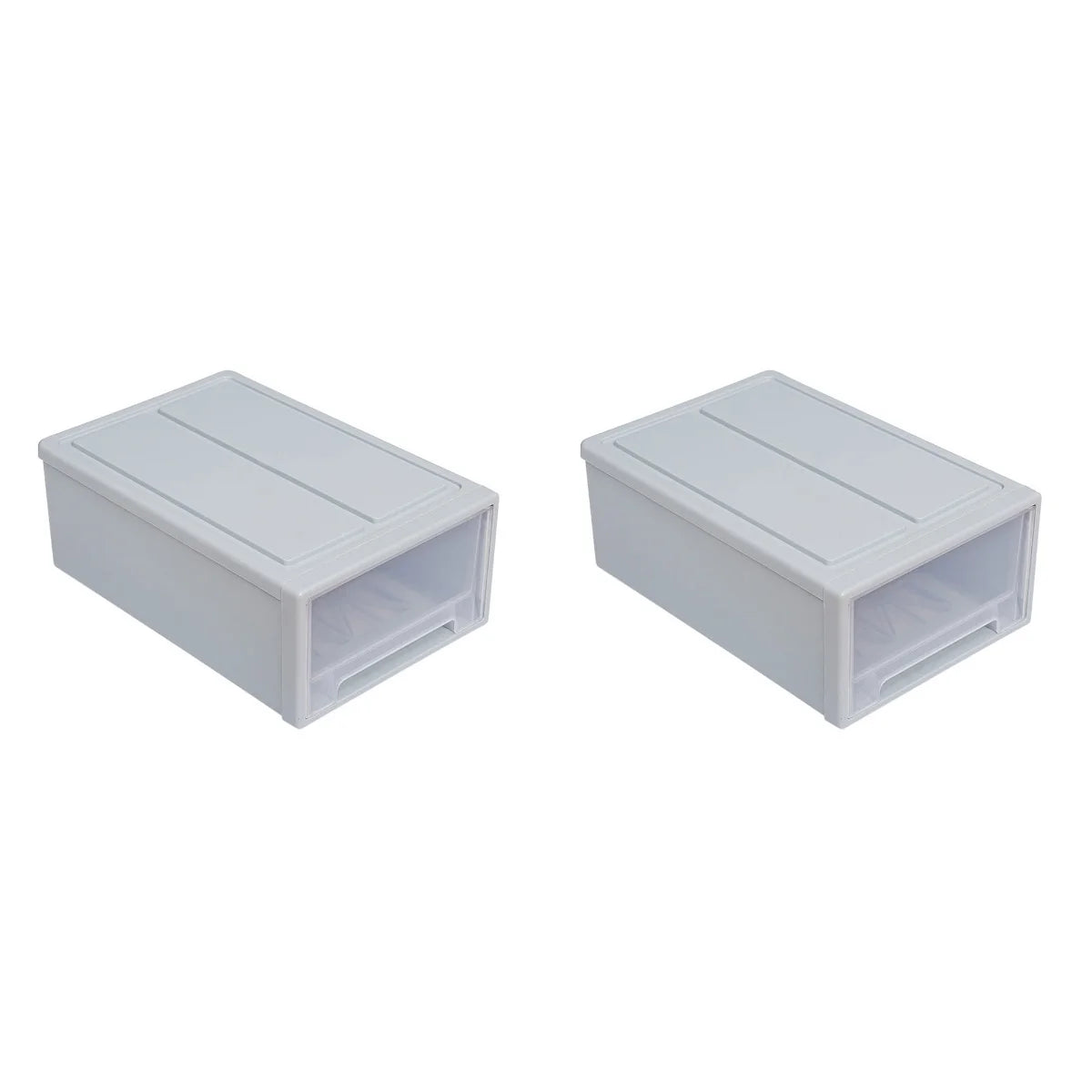 2pcs Drawer Clothes Storage Box- Out Drawer Container for Organizing Mens and Shoes Sandals Wedges Flats Heels and Accessories Blue – Practical Home Organization for Streamlined Everyday Routines