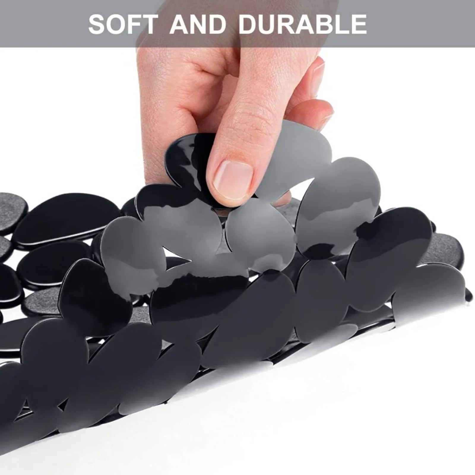 Bligli Pebble Sink Mat 2-Pack - PVC Kitchen Protector for Stainless Steel/Ceramic Dish Drying Mat for Dishes 15.7" x 11.8" Black – Durable Stainless Steel Construction for Streamlined Everyday Routines