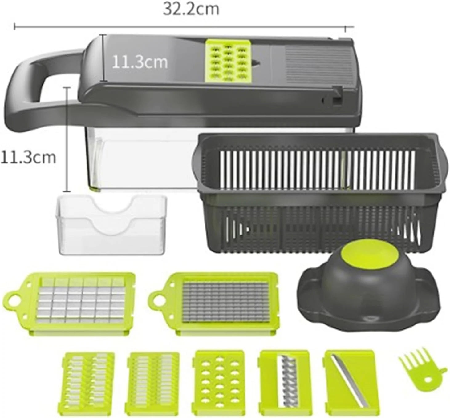 14Pcs Multi-Functional Vegetable Cutter & Slicer Trendgolden Food Chopper Stainless Steel Blades Kitchen Gadgets & Accessories (Pink) – Durable Stainless Steel Construction for Streamlined Everyday Routines