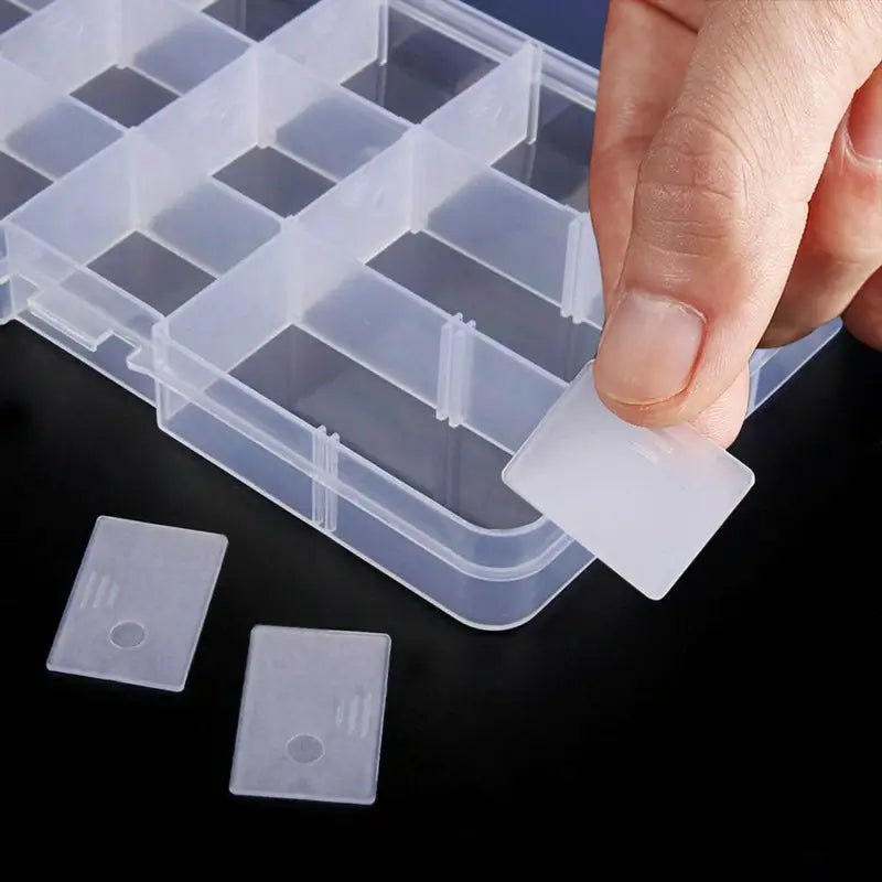 [Clear Jewelry Box] 6pcs Clear Jewelry Box | Plastic Bead Storage Craft Container Earrings Organizer – Clear-View Organization for Streamlined Everyday Routines
