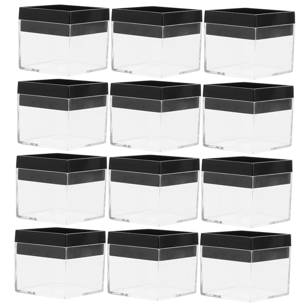 12 Pcs Specimen Boxes Capsules Small Item Storage Box Baby 4.2X4.2X3.3CM – Convenient Multi-Piece Set for Streamlined Everyday Routines