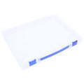 Transparent Storage Box Clear Plastic Document Paper Filling File Case Portable Ducoment Storage Holder with Blue Buckle – Multiroom Organization Format for Streamlined Everyday Routines