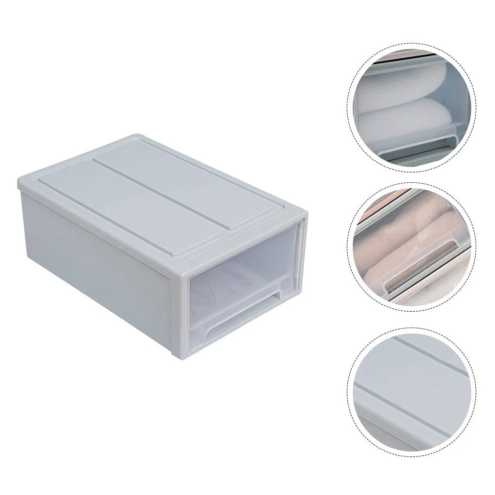 2pcs Drawer Clothes Storage Box- Out Drawer Container for Organizing Mens and Shoes Sandals Wedges Flats Heels and Accessories Blue – Practical Home Organization for Streamlined Everyday Routines