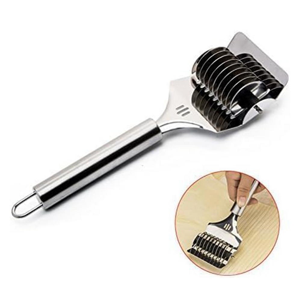 High Grade Stainless Steel Noodle Lattice Roller Dough Cutter for Kitchen Cooking Tools – Durable Stainless Steel Construction for Streamlined Everyday Routines