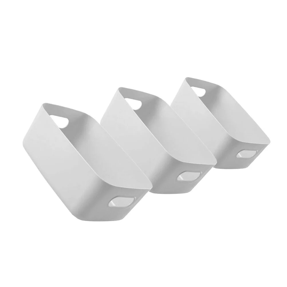Basket Storage Box Three-Piece Set Medium Containers Boxes – Convenient Multi-Piece Set for Streamlined Everyday Routines