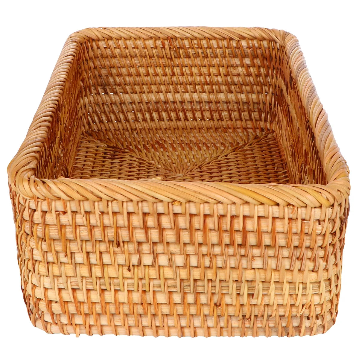 Wicker Basket with Lid Storage Boxes Lids Practical Home Child – Secure Lid Design for Streamlined Everyday Routines