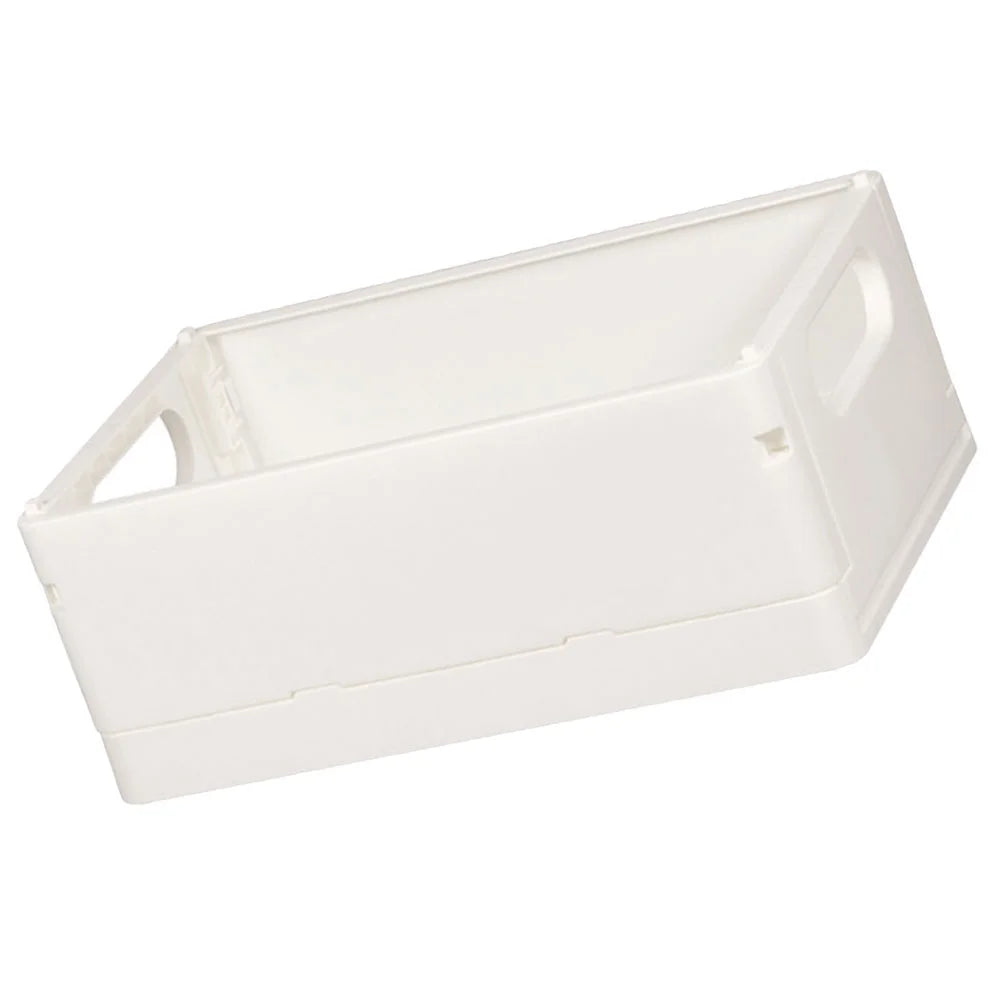 2pcs Household Storage Box Storage Organizer Box Foldable Box Plastic Desktop Makeup Storage Case – Foldable Space-Saving Design for Streamlined Everyday Routines
