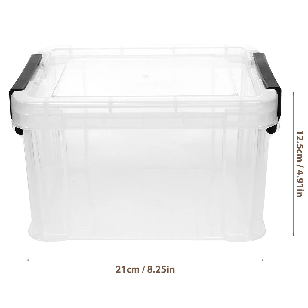 Lids Office Stationery Storage Box 21X16.4X12.5CM Transparent – Clear-View Organization for Streamlined Everyday Routines