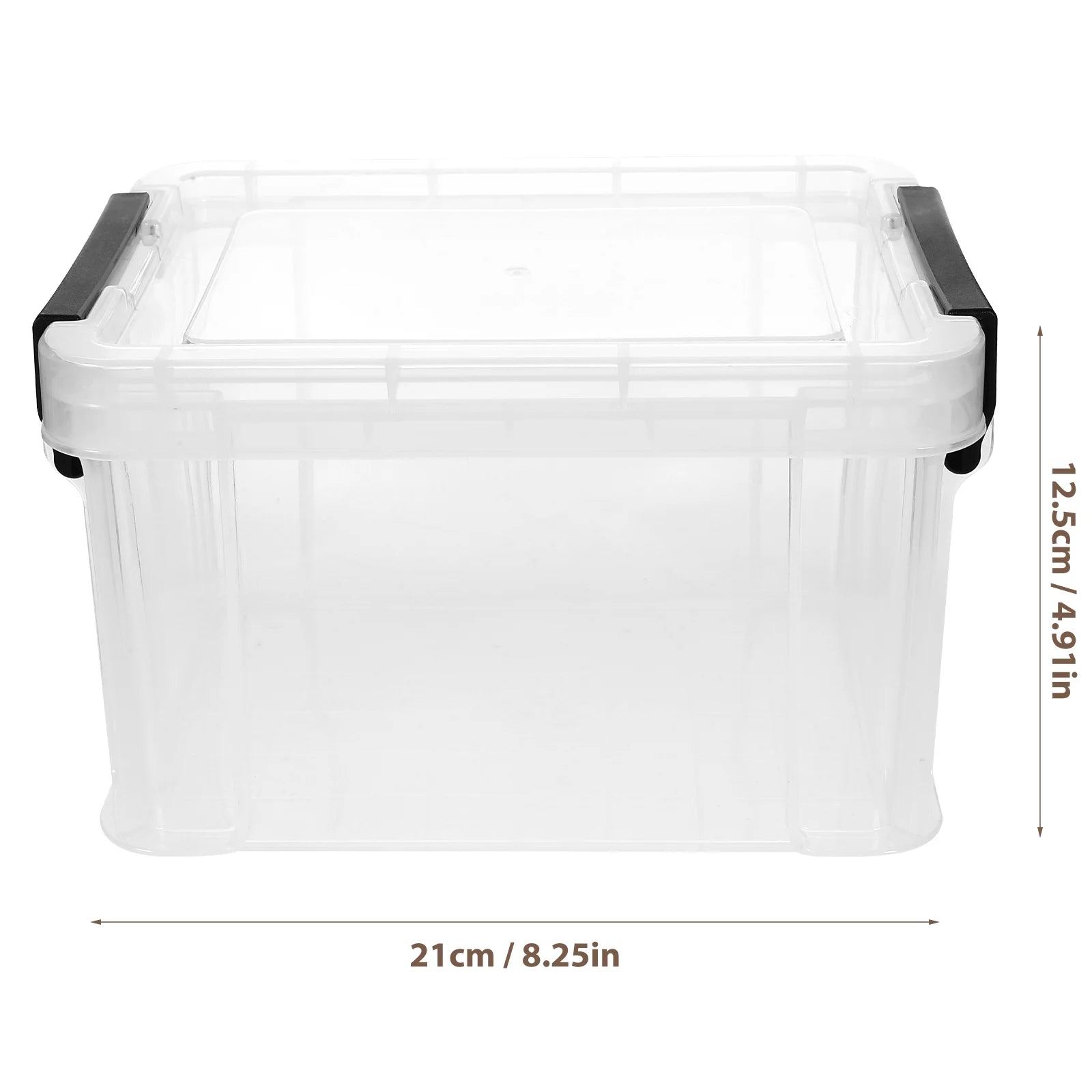 Lids Office Stationery Storage Box 21X16.4X12.5CM Transparent – Clear-View Organization for Streamlined Everyday Routines