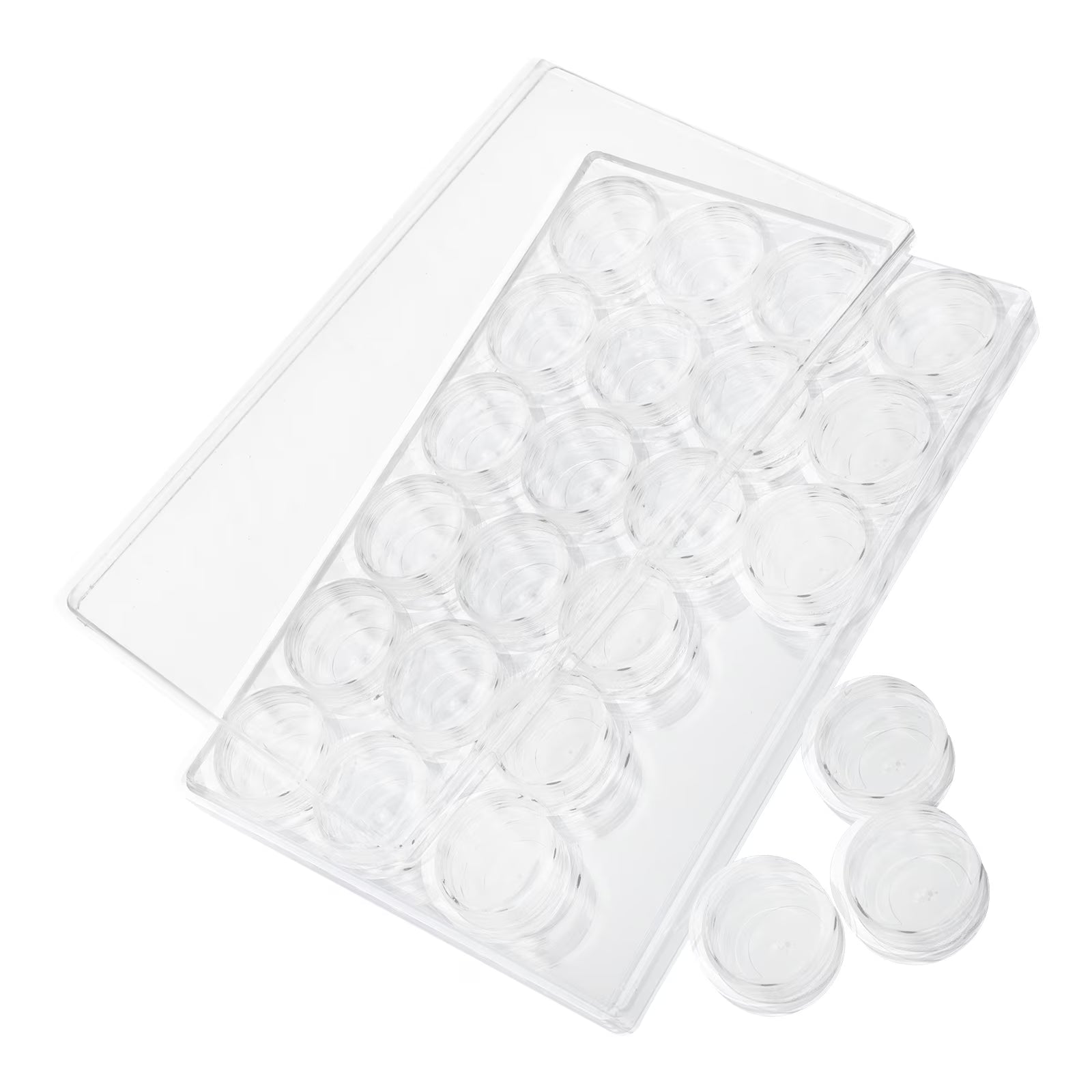 Closet Bead Organizers Storage Boxes 24X16cm Transparent – Clear-View Organization for Streamlined Everyday Routines
