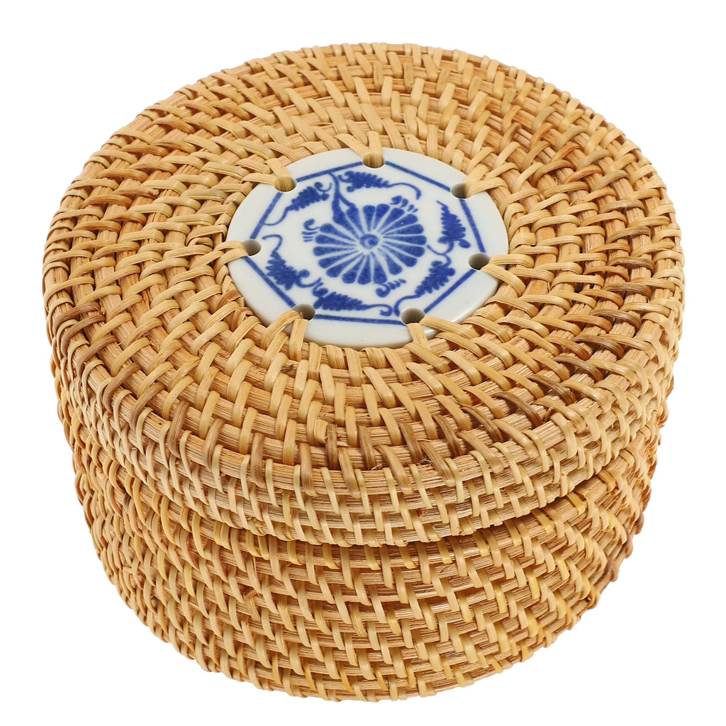 Toy Rattan Nut Box Household Storage Container 14X14X8CM – Practical Home Organization for Streamlined Everyday Routines