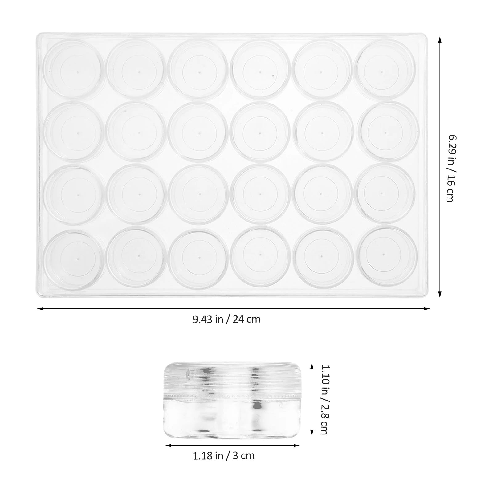 Closet Bead Organizers Storage Boxes 24X16cm Transparent – Clear-View Organization for Streamlined Everyday Routines