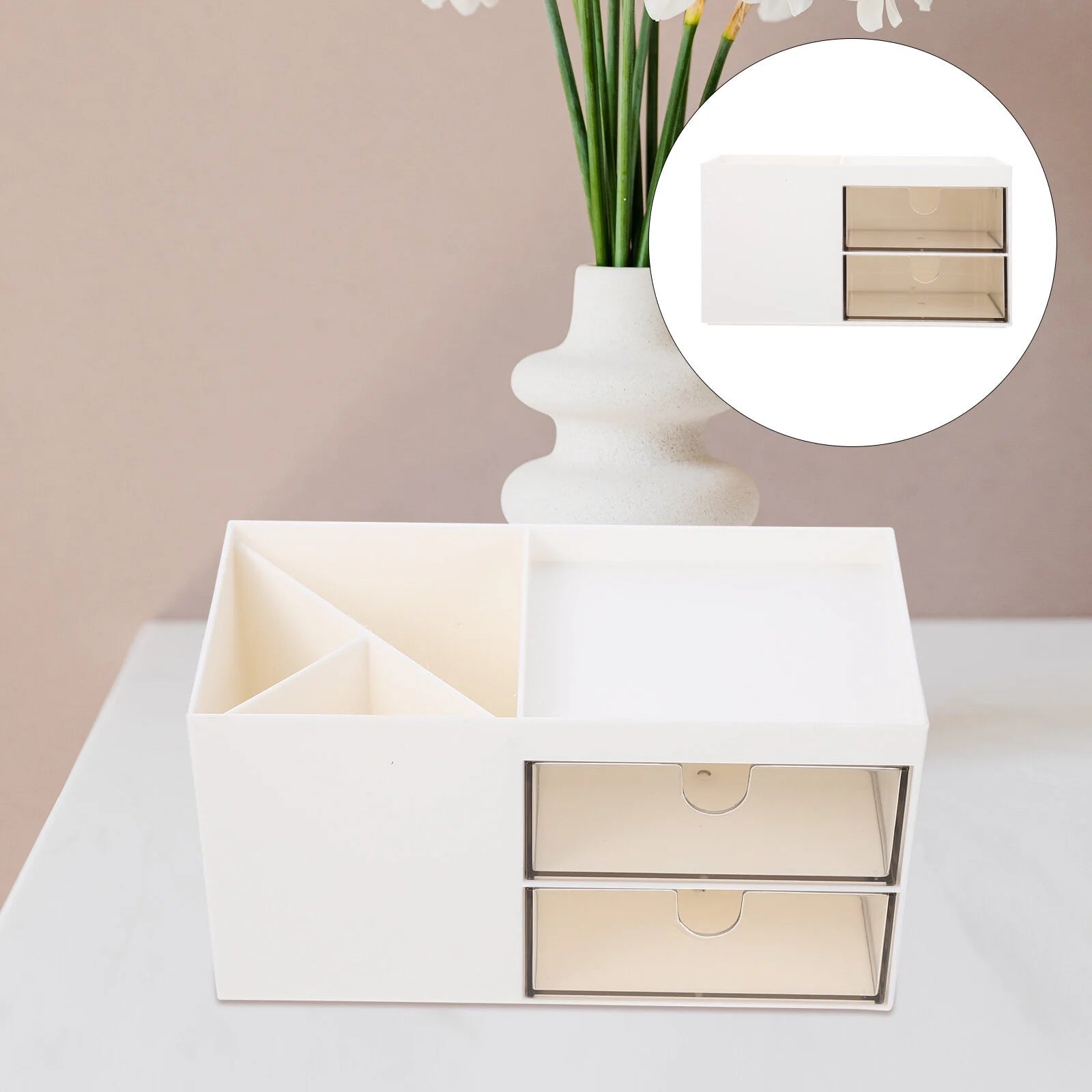 Adjustable Cosmetic Display Highlighter Bathroom Storage Box Office Container – Adjustable Everyday Design for Streamlined Everyday Routines