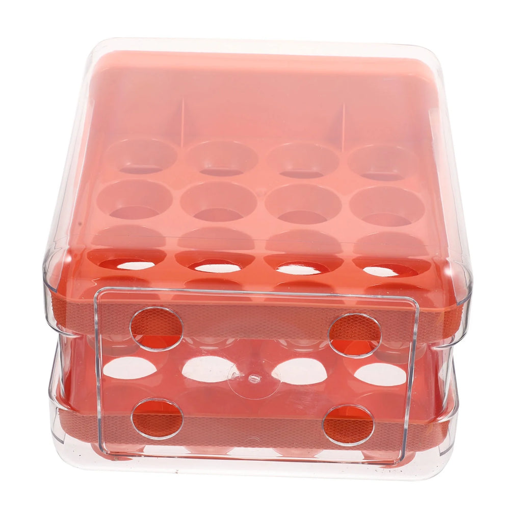 Holder Decor Egg Storage Box Egg Storage Shelf 21.5x22.5x14cm Orange – Practical Home Organization for Streamlined Everyday Routines