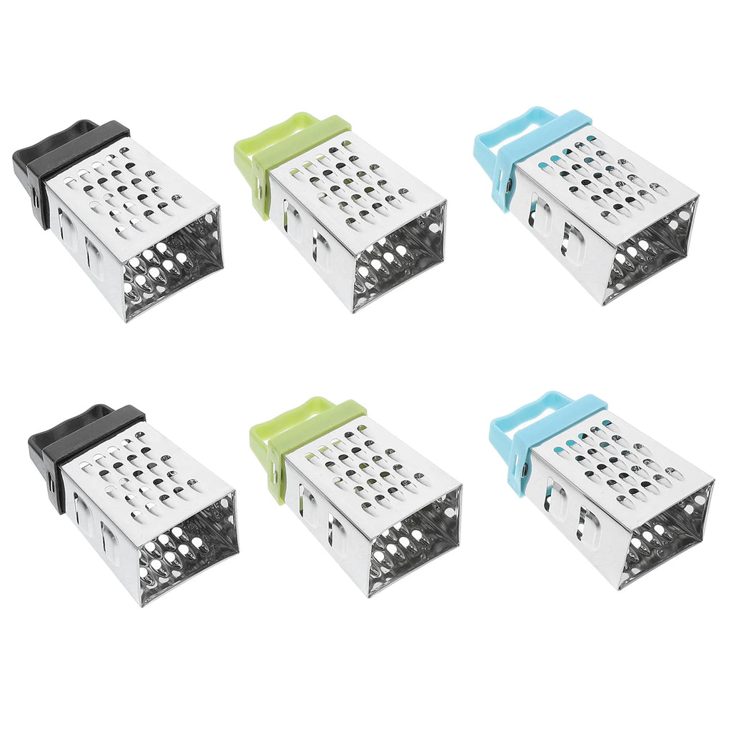 unbranded 6pcs Mini Cheese Grater Stainless Steel Small Box Grater Vegetables Shredder Handheld Kitchen Tool for Slicing Cheese Ginger Potatoes – Durable Stainless Steel Construction for Streamlined Everyday Routines