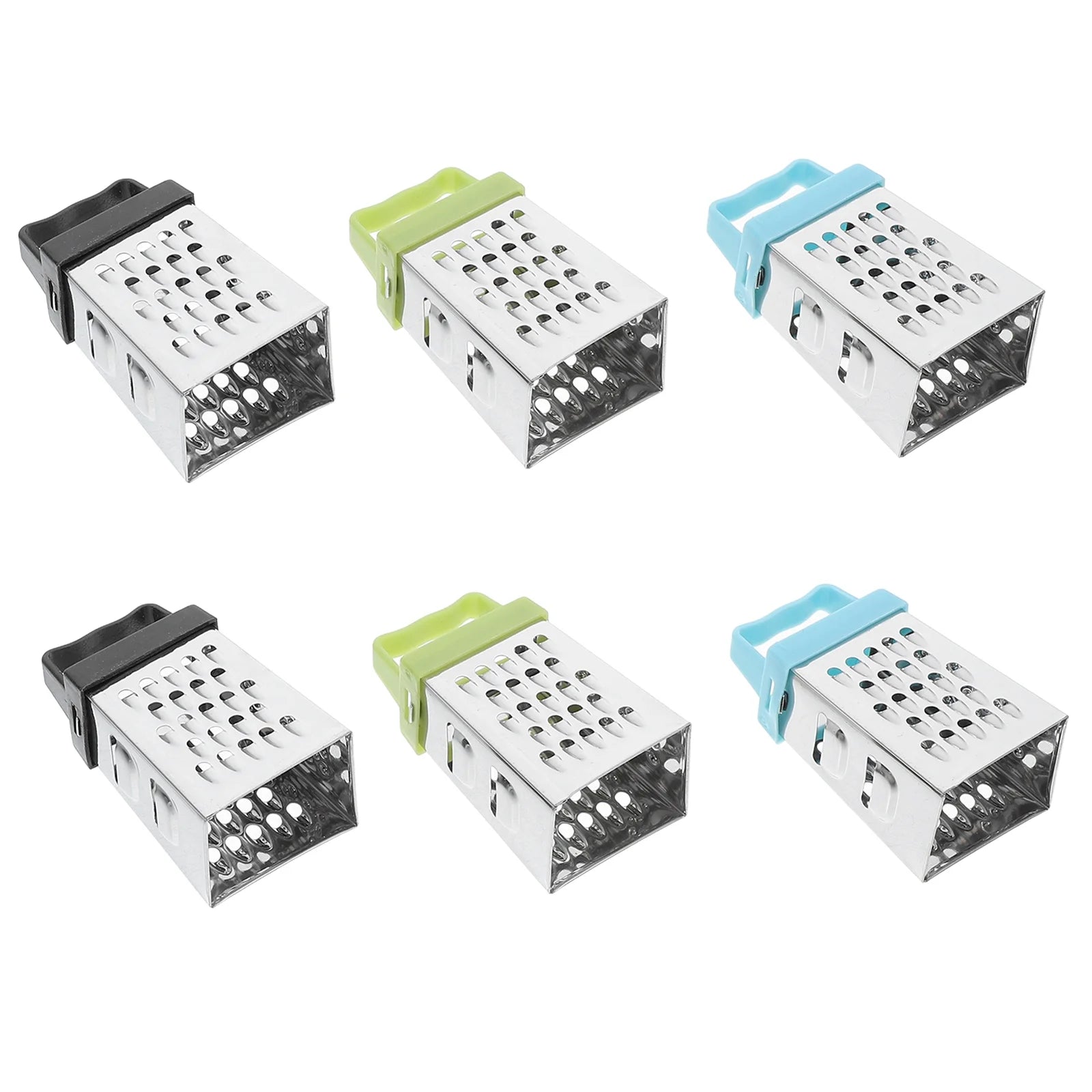 unbranded 6pcs Mini Cheese Grater Stainless Steel Small Box Grater Vegetables Shredder Handheld Kitchen Tool for Slicing Cheese Ginger Potatoes – Durable Stainless Steel Construction for Streamlined Everyday Routines