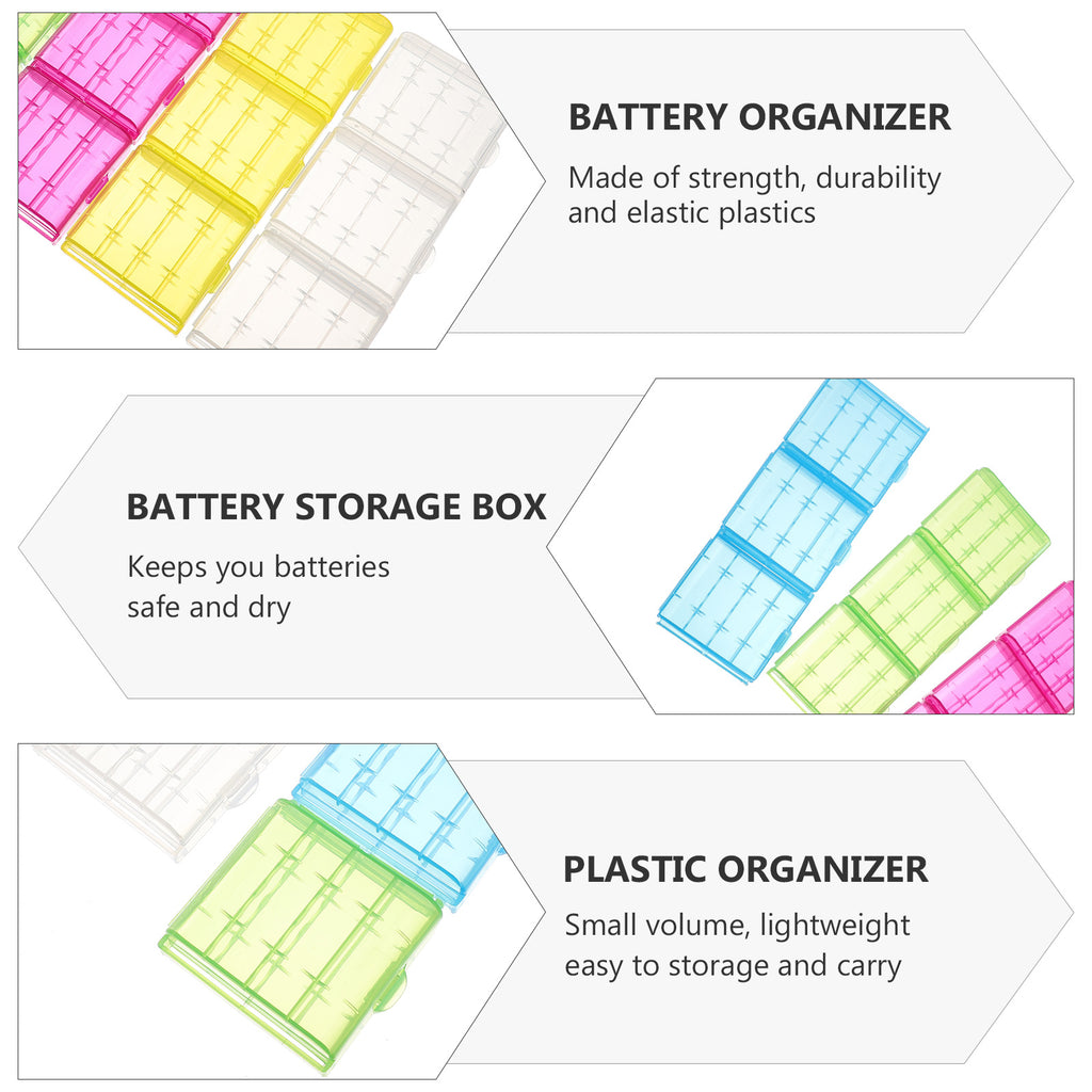 30 Pcs Battery Lithium Storage Box Organizer Container Safety – Multiroom Organization Format for Streamlined Everyday Routines