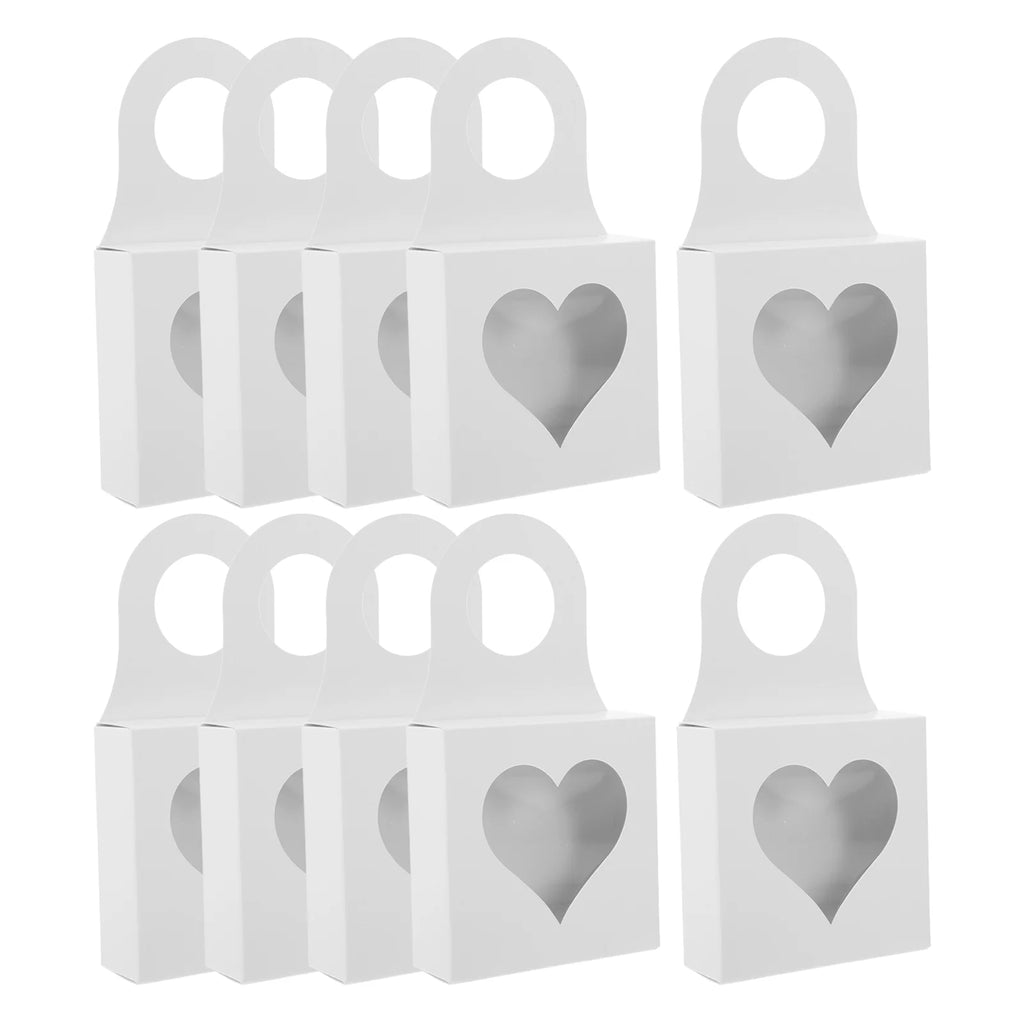 25 Pcs Storage Boxes with Lids Red Wine Bottle Hook Box 9.00X9.00X3.00CM White – Secure Lid Design for Streamlined Everyday Routines