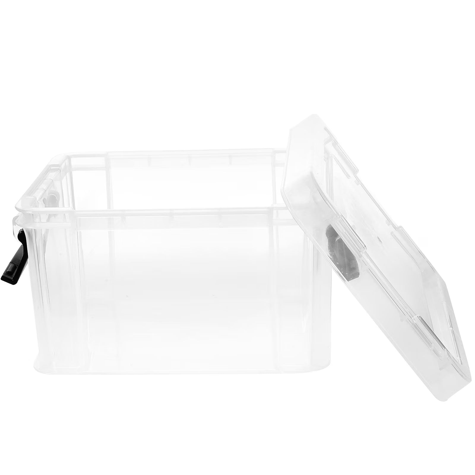 Lids Office Stationery Storage Box 21X16.4X12.5CM Transparent – Clear-View Organization for Streamlined Everyday Routines