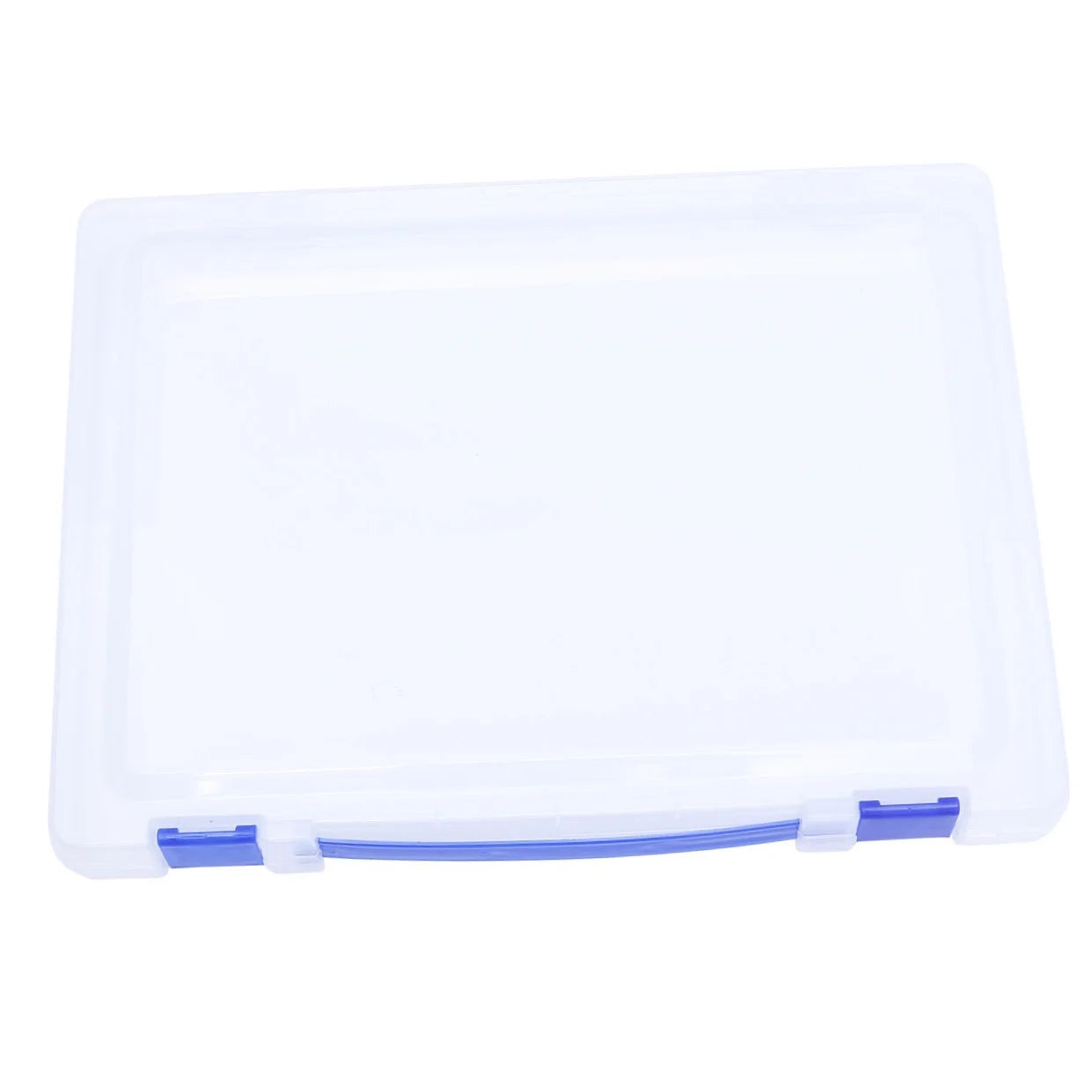 Transparent Storage Box Clear Plastic Document Paper Filling File Case Portable Ducoment Storage Holder with Blue Buckle – Everyday Household Format for Streamlined Everyday Routines