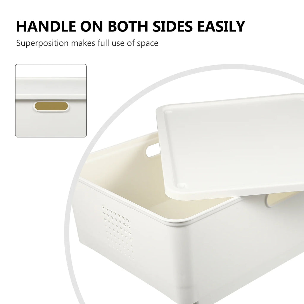 Storage Containers with Lids Japanese Box Organizing Desktop – Secure Lid Design for Streamlined Everyday Routines
