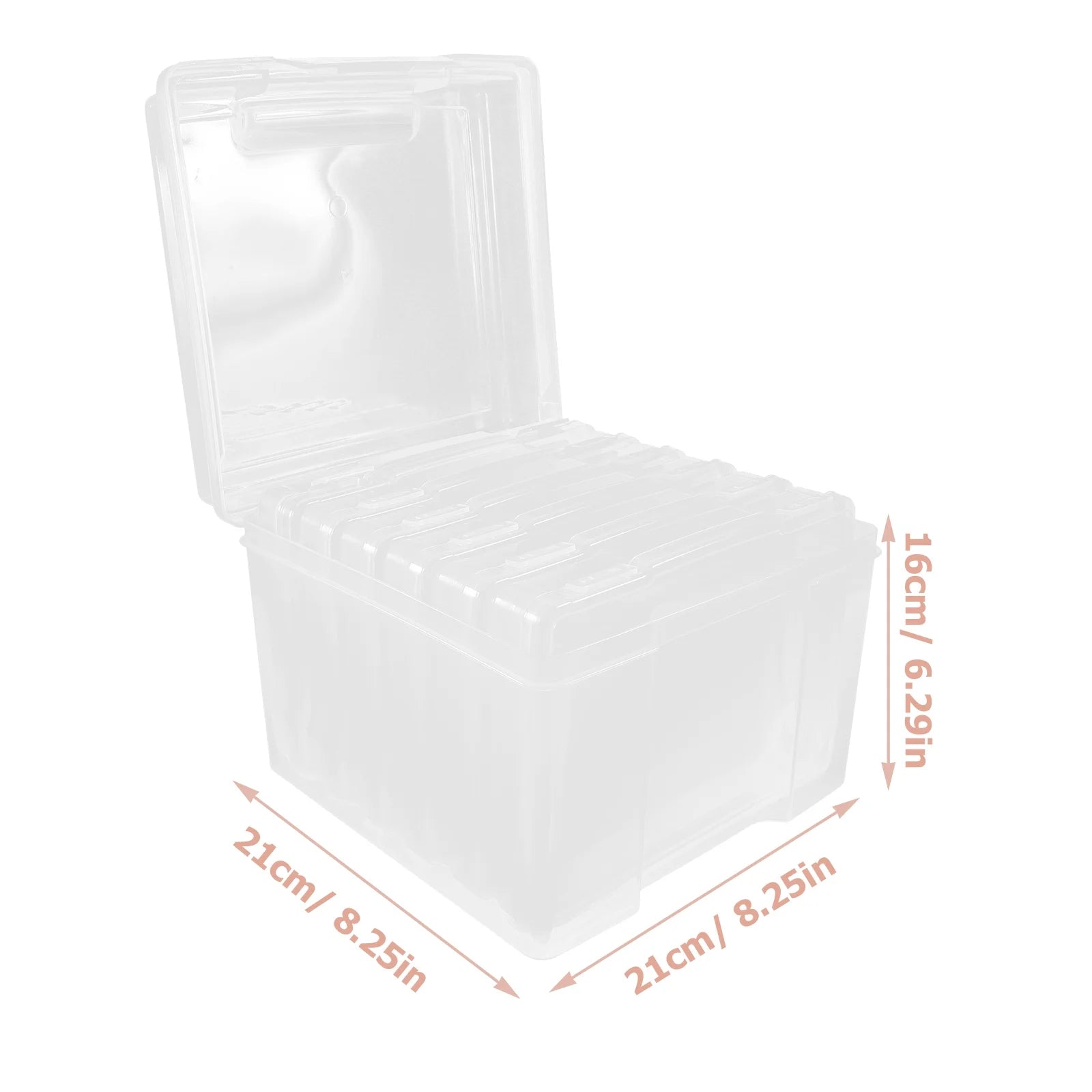6Pcs Cards Storage Boxes Postcards Photos Organizing Cases Clear Plastic Storage Cases – Clear-View Organization for Streamlined Everyday Routines