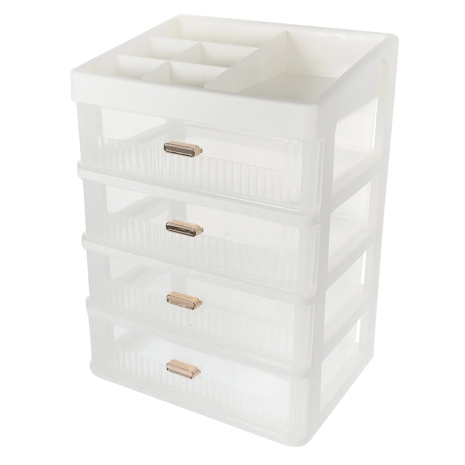 Skincare Desktop Storage Box 32.00X23.00X17.00CM White – Practical Home Organization for Streamlined Everyday Routines