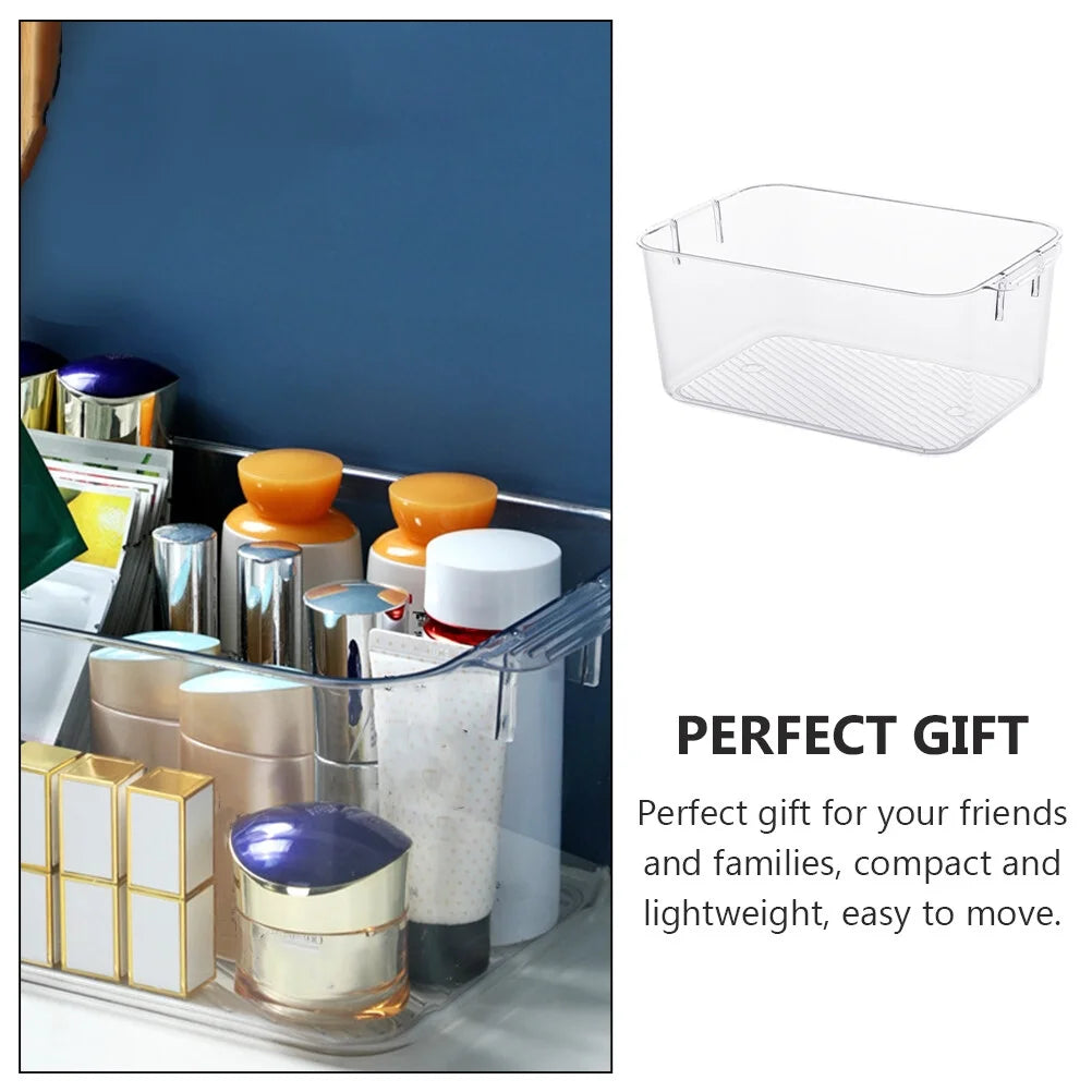 Clear Organizer Drawers Storage Bins Cosmetic Box Sundries Container – Clear-View Organization for Streamlined Everyday Routines