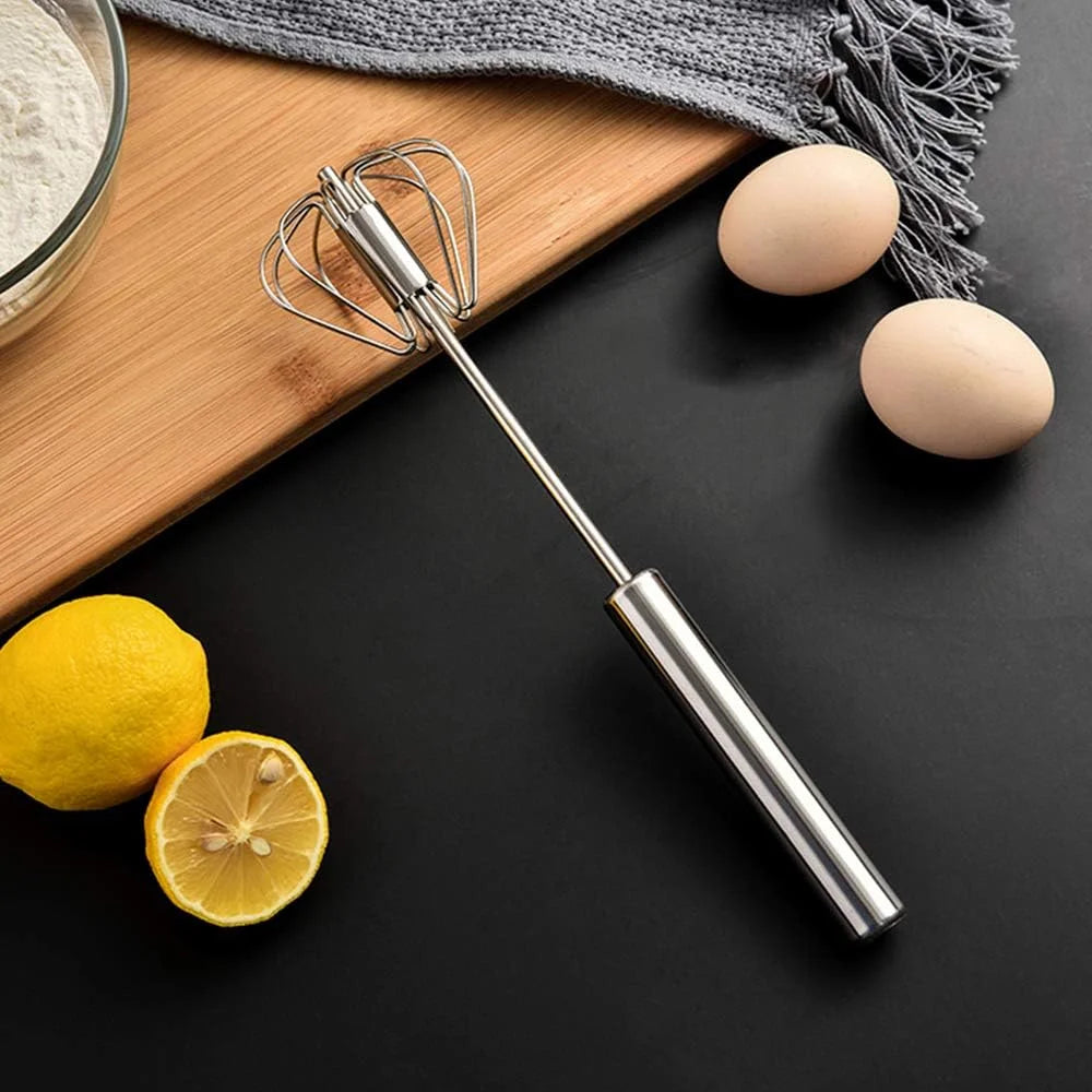 Egg Whisk,2 Pack Stainless Steel Home Kitchen Tool Hand Easy Whisk Egg Beater Manual Mixer Blender for Whisking Beating & Stirring. – Durable Stainless Steel Construction for Streamlined Everyday Routines