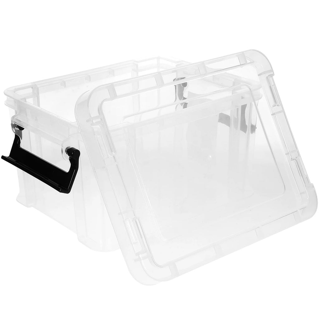 Transparent Dust-proof and Moisture-proof Household Storage Box with Lid Makeup – Secure Lid Design for Streamlined Everyday Routines